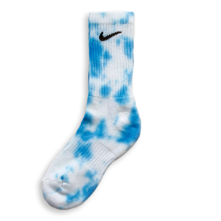 Nike Tie Dye Socks Light Blue by CARE STUDIOS