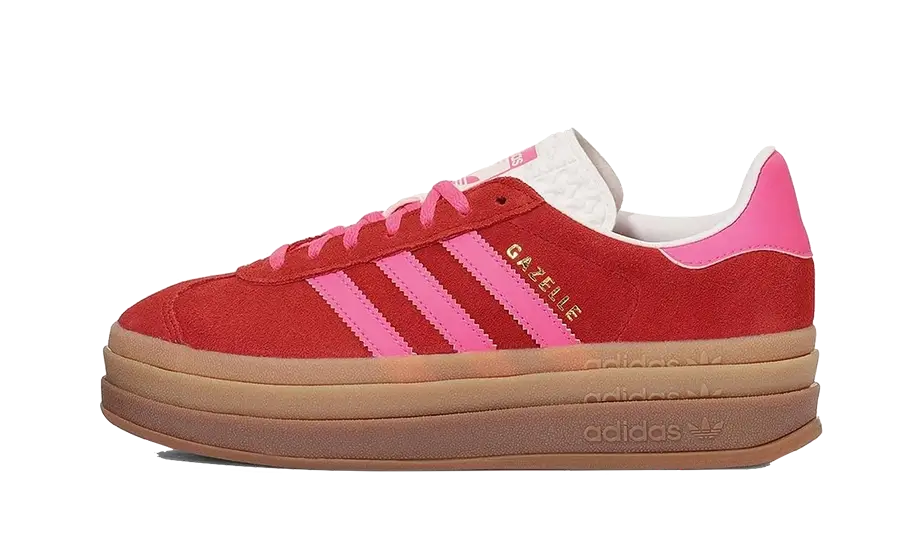 Adidas Adidas Gazelle Bold Collegiate Red Lucid Pink - IH7496