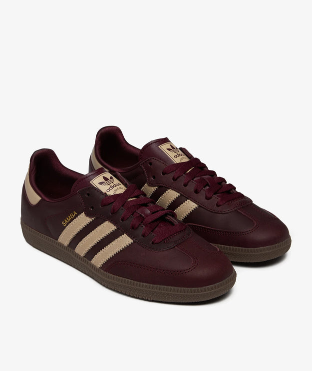 adidas Samba OG Maroon Crystal Sand (Women's) - IF7004