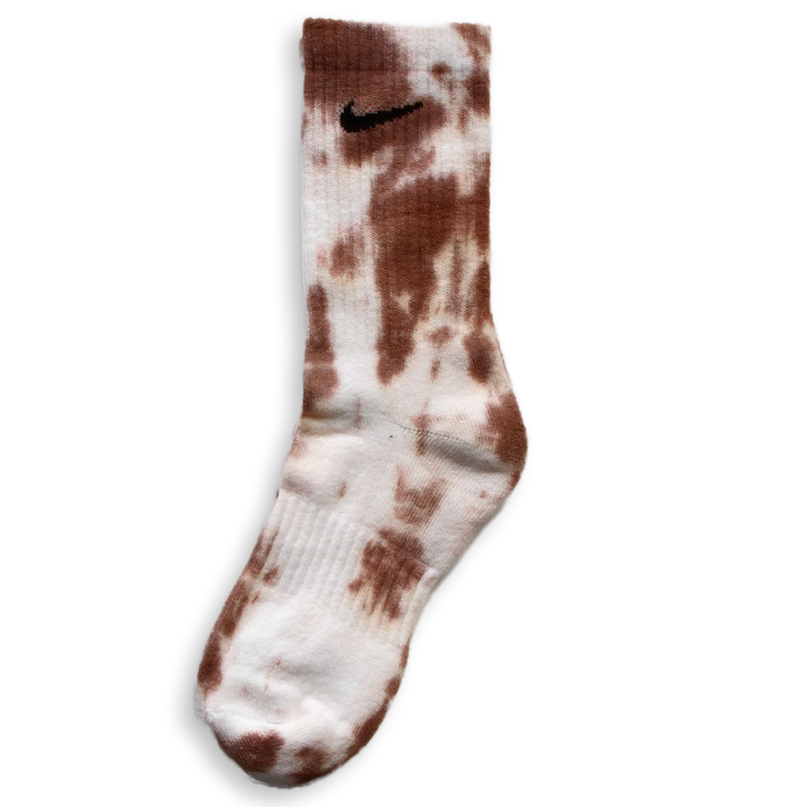 Nike Tie Dye Socks Marrone by CARE STUDIOS