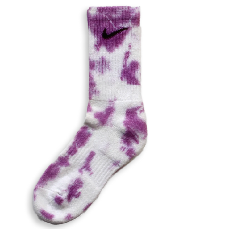 Nike Tie Dye Socks Viola by CARE STUDIOS