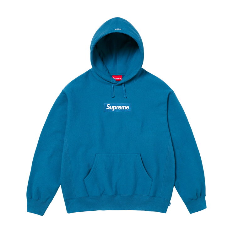 Supreme Box Logo Hooded Sweatshirt FW23 Blue