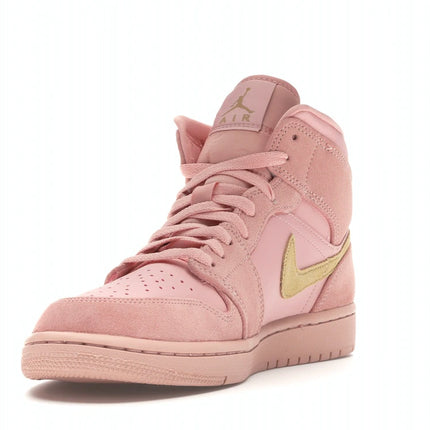 Air Jordan 1 Mid Coral Gold - 852542-600