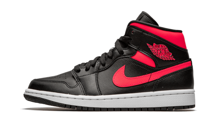 Air Jordan Air Jordan 1 Mid Black Siren Red - BQ6472-004